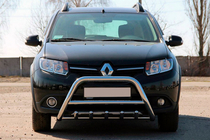 Renault Sandero 2013-2022 Front Bar WT003 (Stainless Steel) 60 mm photo 2