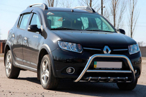 Renault Sandero 2013-2022 Front Bar WT003 (Stainless Steel) 60 mm photo 3