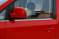 Volkswagen Caddy 2010-2015 Lower window trim stainless steel Front, OmsaLine - Italian Stainless Steel photo 2
