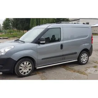 Side Pipes (2 pcs, Stainless Steel) Fiat Doblo II 2010-2022 photo 2