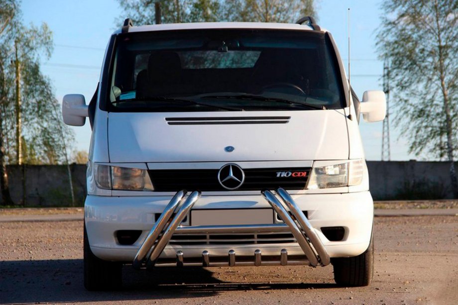 Mercedes Vito W638 1996-2003 Kelebek WT011 Stainless Steel Bull Bar Photo 3