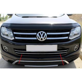 Front bumper stainless steel covers (2 pcs) Volkswagen Amarok 2010-2022 photo 1