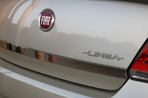 Fiat Linea 2006-2018 Trunk Lid Trim 2006-2012 Stainless Steel photo 2
