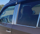 Volkswagen Amarok 2010-2022 Window Trim Stainless Steel (4 Strips) Carmos - Turkish Stainless Steel photo 5