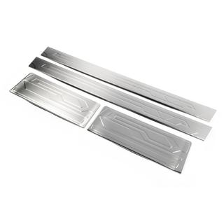 Stainless Steel Door Sill Protectors OmsaLine Ford Custom 2013-2022 photo 4