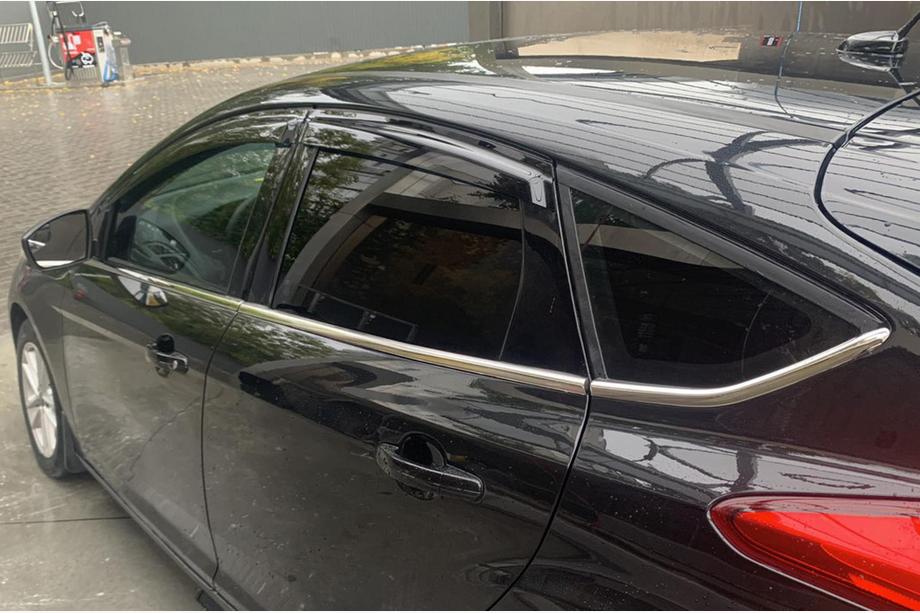 Ford Focus III 2011-2017 Window Lower Trim Stainless Steel (8 pcs) Photo 3