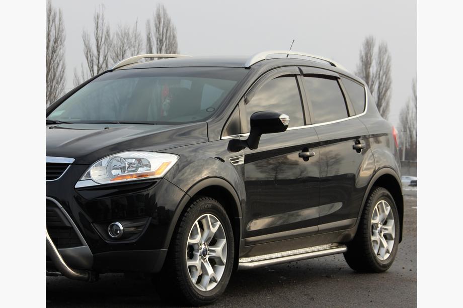 Ford Kuga 2008-2013 Side Steps Premium (2 pcs, Stainless Steel) Image