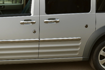 Ford Transit 2000–2014 Lock covers (5 pcs, stainless steel) photo 1