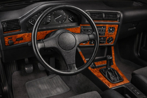 BMW 3 Series E30 1982–1994 Dashboard Trim Covers Dark Wood photo 1