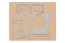 BMW X3 E83 2003-2010 Dashboard Trim Covers Aluminum photo 2