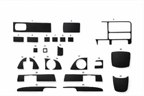 Chevrolet Tahoe 1995-1999 Dashboard Trim Interior (1995-1999) Aluminum photo 1