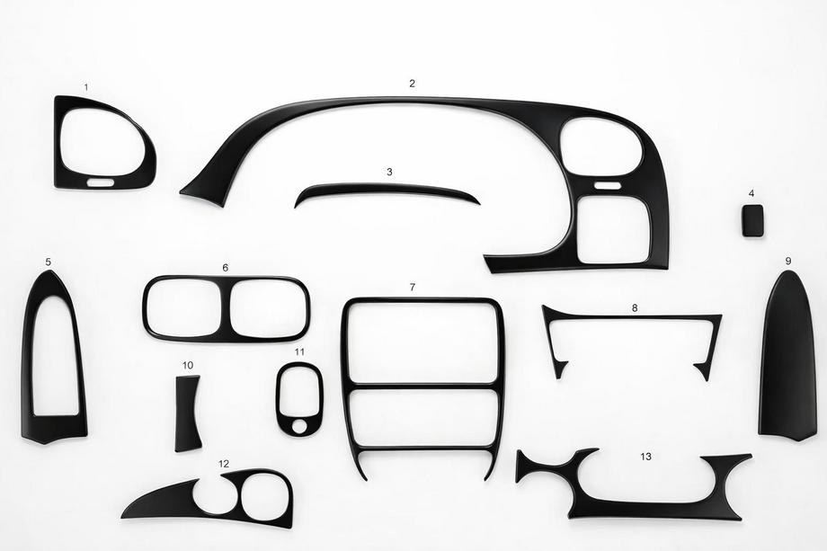 Chevrolet Trailblazer 2002-2012 Dashboard Covers Aluminum Image