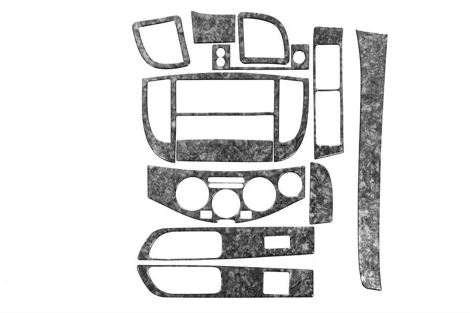 Nissan Micra K12 2003-2010 Dashboard Trim Covers Aluminum Photo 5