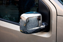 Peugeot Bipper 2008-2017 Full mirror covers (2 pcs, stainless steel) photo 2