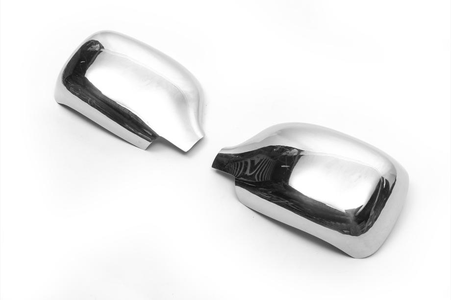 Renault Kangoo 1998-2008 Chrome Mirror Covers (2004-2008, 2 pcs) OmsaLine - Italian Stainless Steel Photo 5