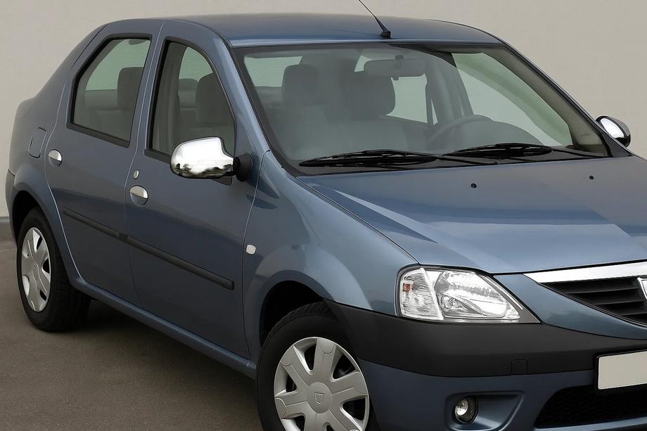 Renault Logan I 2005-2008 Full mirror covers (2 pcs) Image