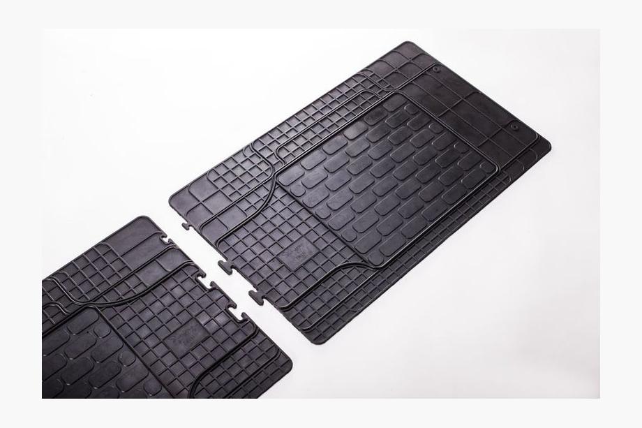 Renault Master 2011-2023 Rear Rubber Floor Mats (2 pcs, Stingray) Premium - odorless rubber Photo 5