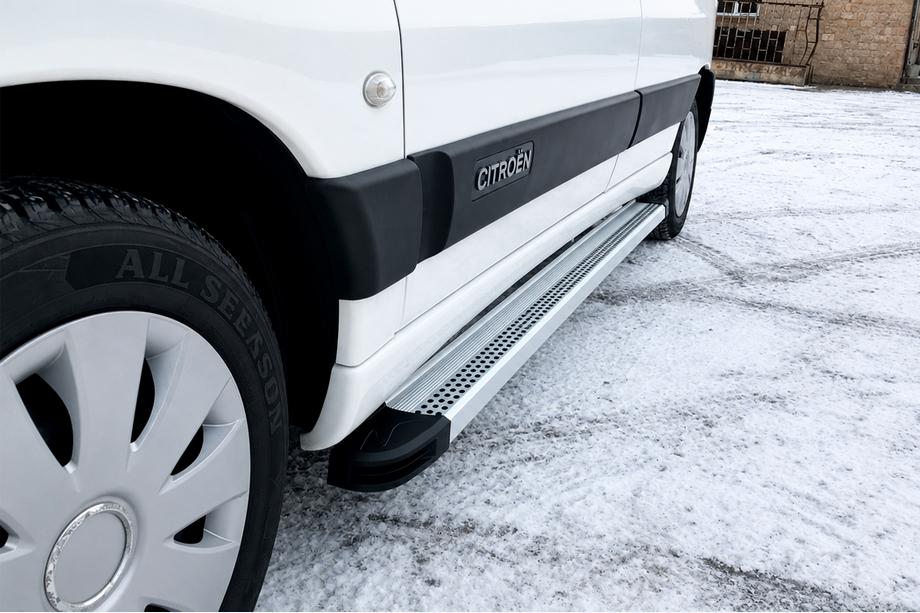 Citroen Berlingo 1996-2008 Side Steps Maya V2 (2 pcs, Aluminum) Photo 2