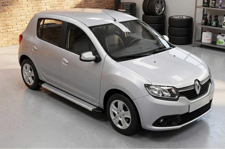 Dacia Sandero 2013-2020 Side Steps Maya V2 (2 pcs, Aluminum) Photo 1