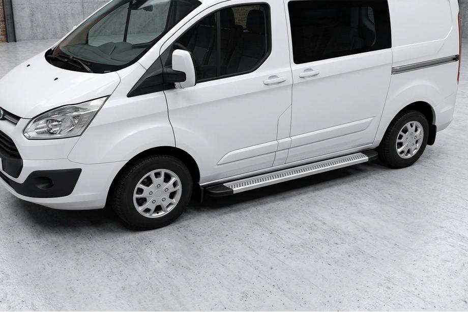 Ford Custom 2013-2022 Side Steps Maya V2 (2 pcs, Aluminum) Image