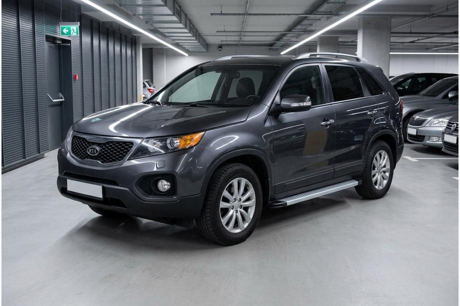 Kia Sorento II XM 2009-2014 Side Steps Maya V2 (2 pcs, Aluminum) 2013-2016 Image