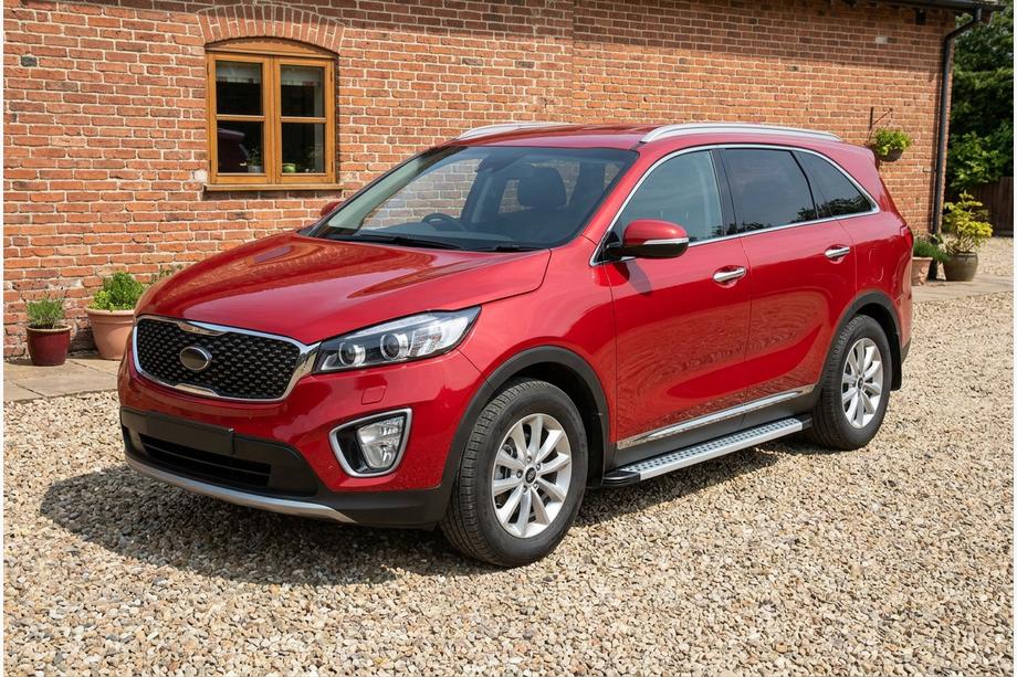 Kia Sorento III UM 2014-2020 Side Steps Maya V2 (2 pcs, Aluminum) Image