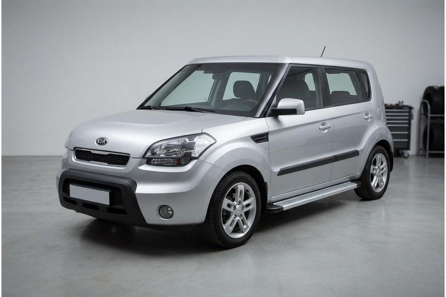 Kia Soul I 2008-2013 Side Steps Maya V2 (2 pcs, Aluminum) Photo 1