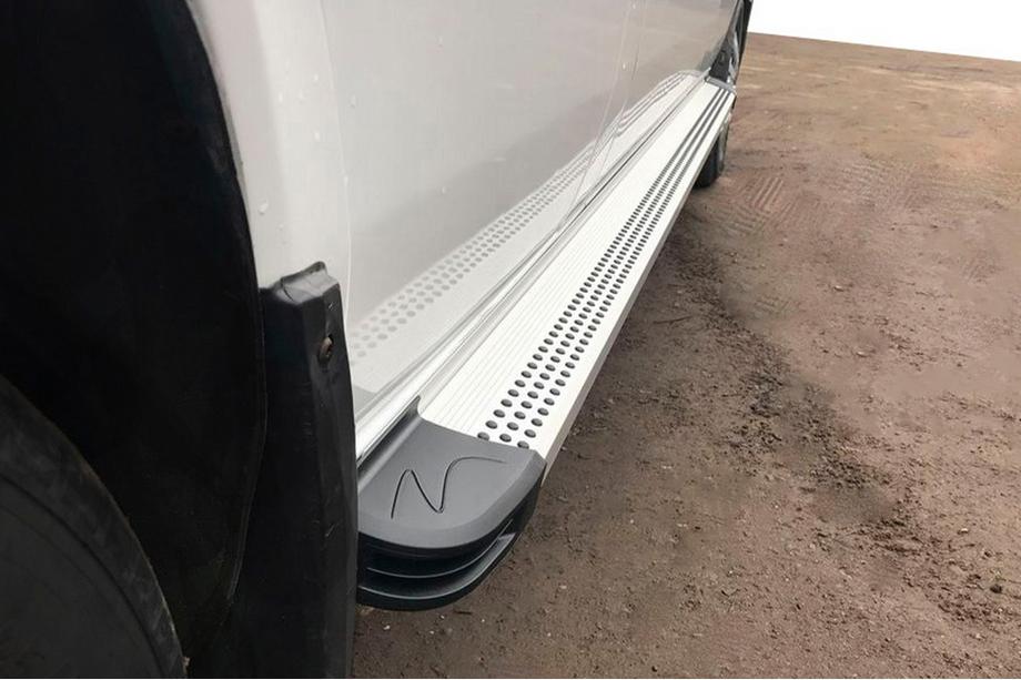 Volkswagen LT 1995-2006 Side Steps Maya V2 (2 pcs, Aluminum) Image