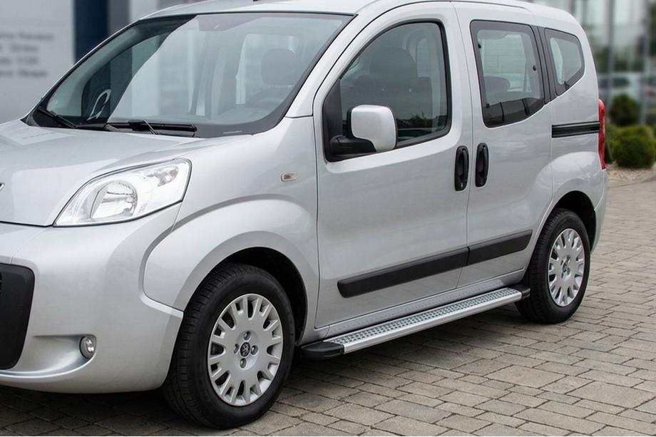 Peugeot Bipper 2008-2017 Side Steps Maya V2 (2 pcs, Aluminum) Image