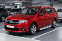 Renault Logan MCV 2013-2022 Side Steps Maya V2 (2 pcs, Aluminum) photo 1