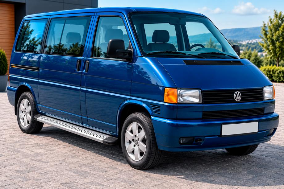 Volkswagen T4 Caravelle/Multivan 1990–2003 Side Steps Maya V2 (2 pcs, Aluminum) Image