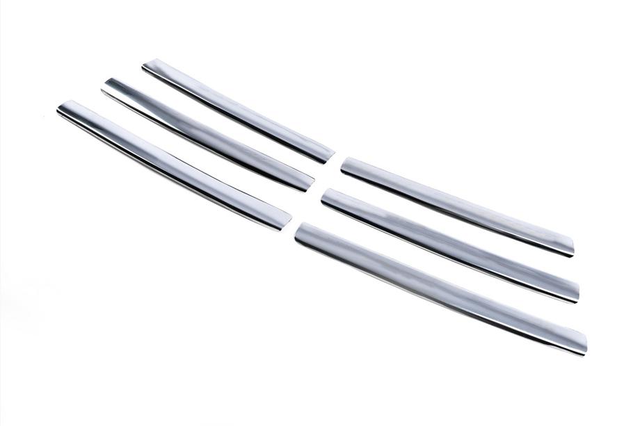 Renault Trafic 2001–2015 Chrome Grille Covers 2007-2015 (6 pcs, Stainless Steel) Carmos - Turkish Stainless Steel Photo 4