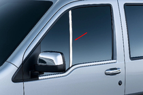 Ford Connect 2006–2009 Vertical stainless steel moldings for quarter window (2 pcs.) Carmos - Turkish Stainless Steel photo 1