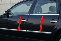 Volkswagen Passat B5 1997-2005 Exterior window trim stainless steel (4 pcs) photo 1