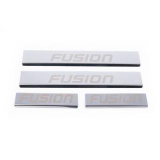 Carmos Door Sill Protectors (4 pcs, Stainless Steel) Ford Fusion 2002-2012 photo 2