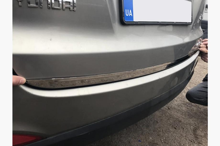 Hyundai IX-35 2010-2015 Trunk trim stainless steel ABS Plastic Photo 4