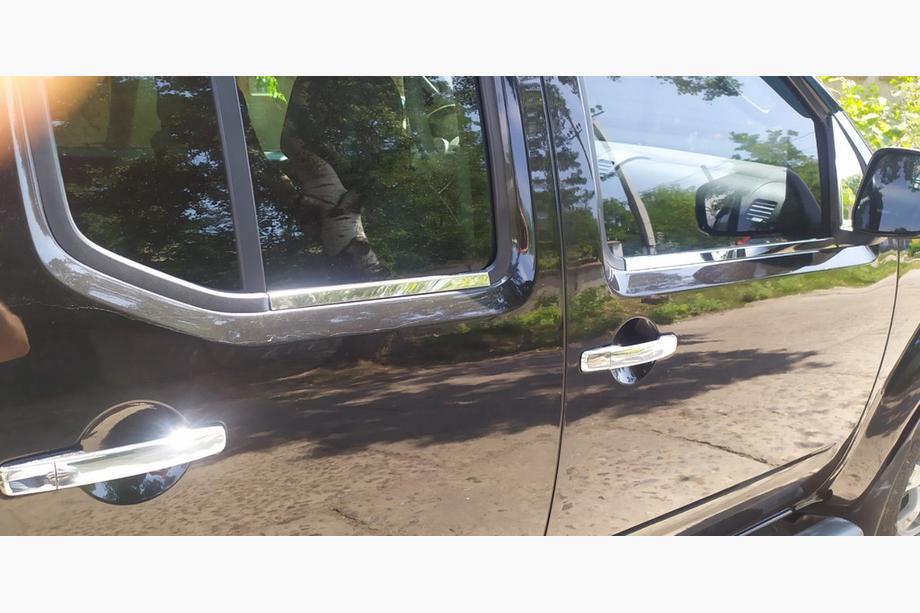 Nissan Navara 2006-2015 Exterior window trim stainless steel (4 pcs) Photo 5