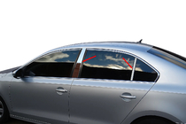 Volkswagen Jetta 2011-2018 Stainless Steel Door Pillar Trim photo 1