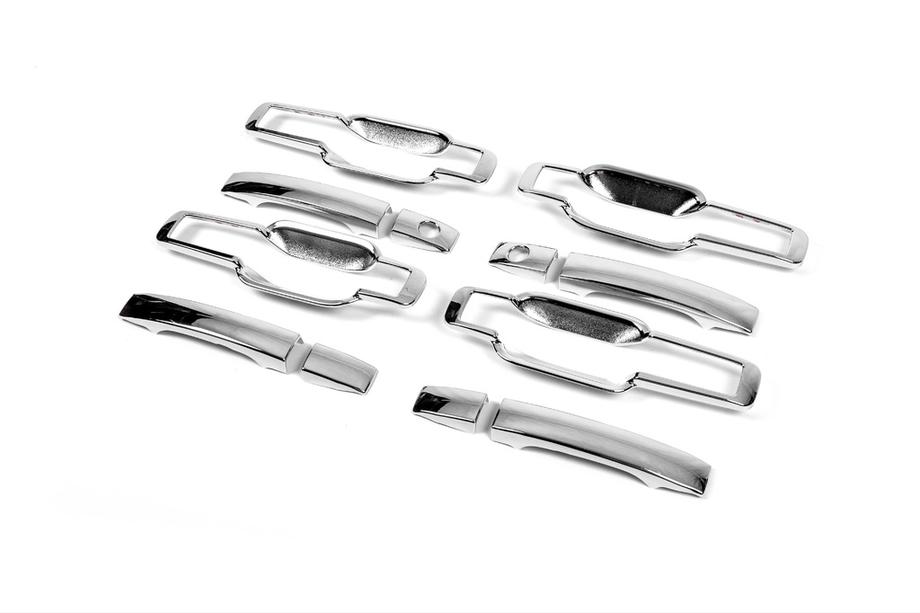 SsangYong Action 2005-2018 Chrome Door Handle Covers with Trim (4 pcs, plastic) Image