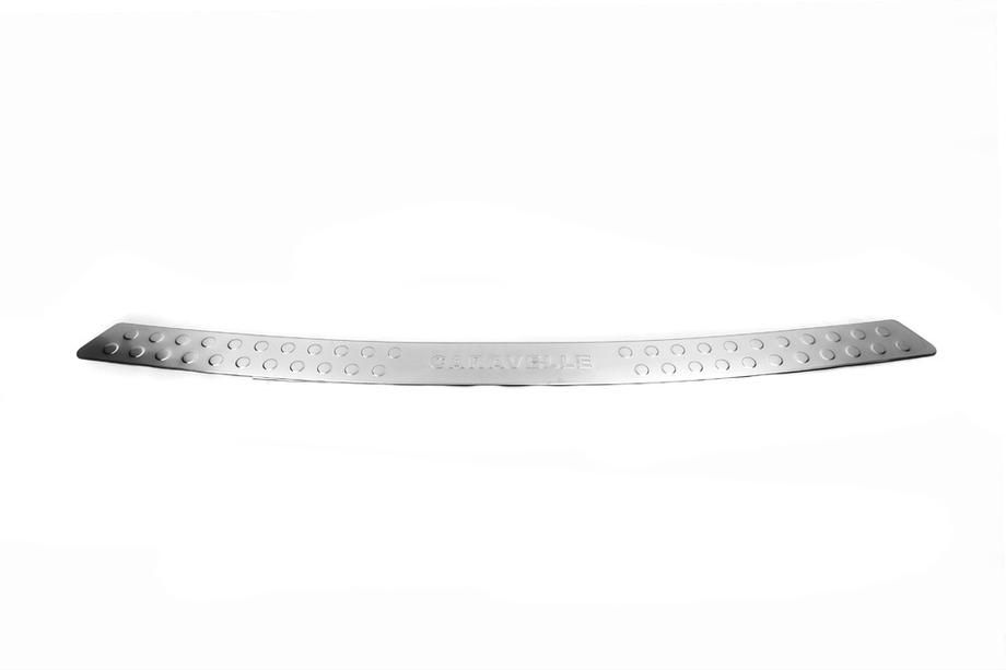 Volkswagen T5 2010-2015 Rear bumper protector straight (Omsa, stainless steel) Multivan Photo 2