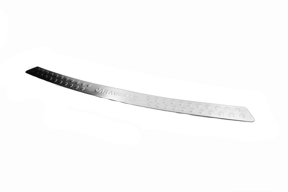 Volkswagen T5 2010-2015 Rear bumper protector straight (Omsa, stainless steel) Multivan Photo 4
