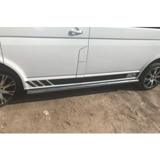 Side Bars (2 pcs, Stainless Steel) Volkswagen T5 Caravelle 2004-2010 photo 4
