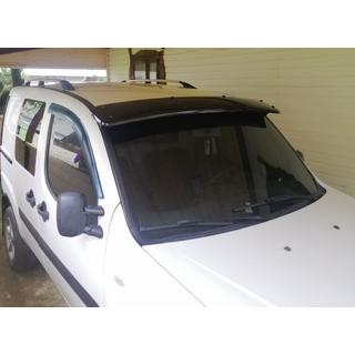 Windshield visor (black gloss, 5mm) Fiat Doblo I 2005-2010 photo 2
