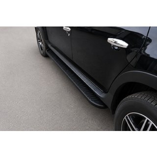 Side Steps Tayga V1 Black (2 pcs, Aluminum) Dacia Duster 2008-2018 photo 1