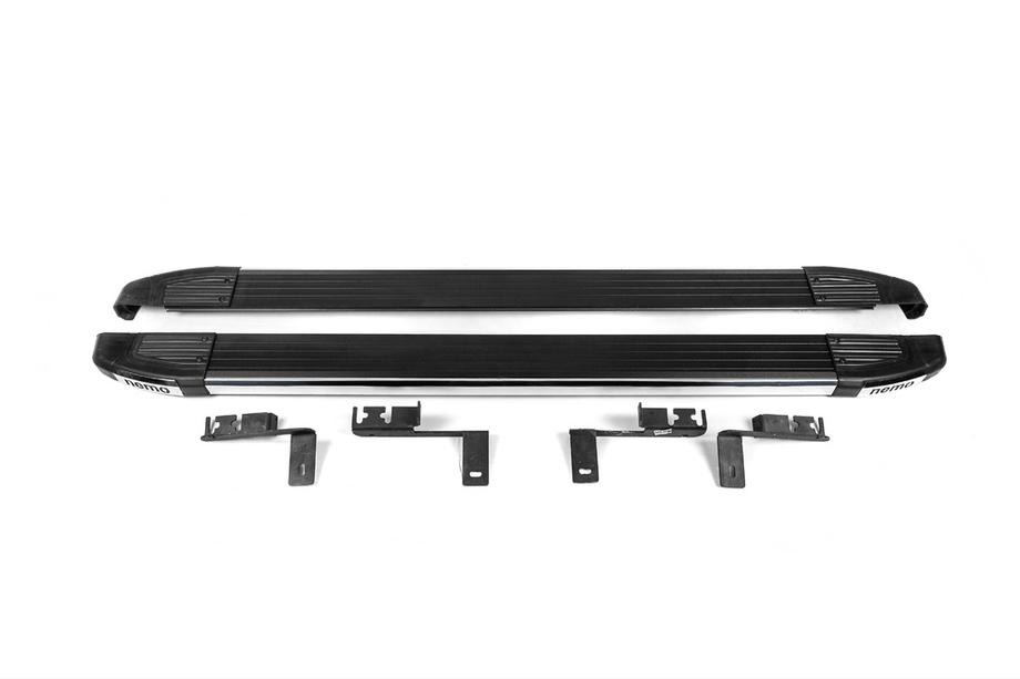Citroen Nemo 2007-2017 Side Steps Omsa Black (2 pcs, aluminum) Photo 1