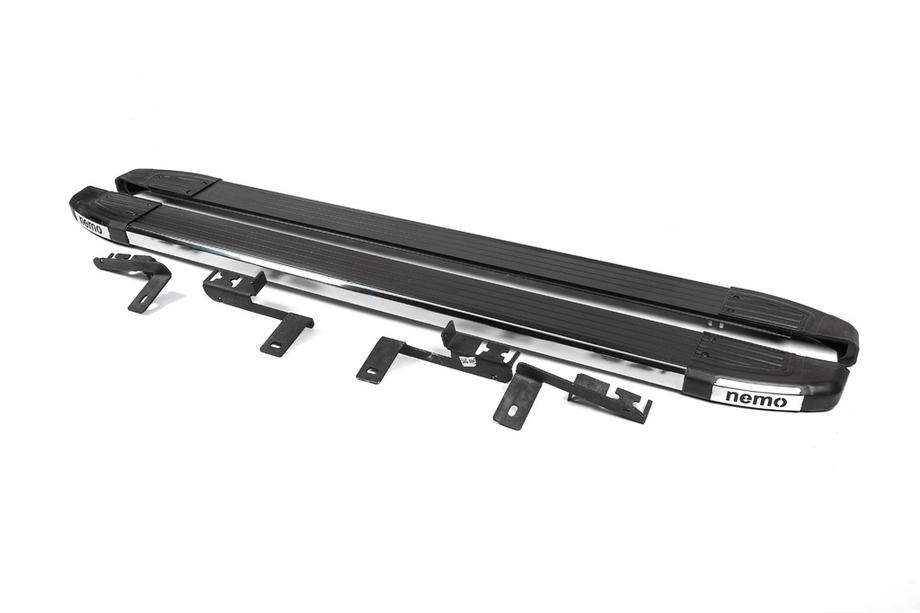 Citroen Nemo 2007-2017 Side Steps Omsa Black (2 pcs, aluminum) Photo 2