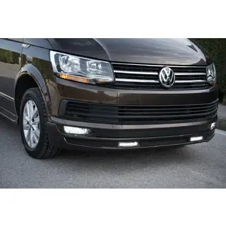 Front Bumper Lip Sport 2-LED 2015-2018 (primed for painting) photo 1