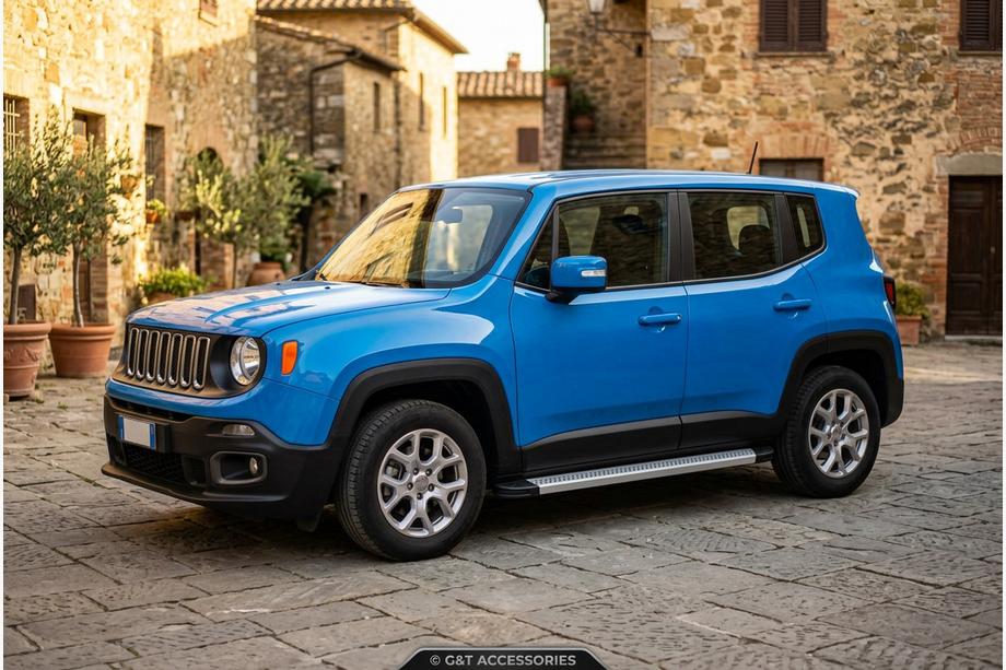 Jeep Renegade 2014- Side Steps Maya V2 (2 pcs, Aluminum) Image