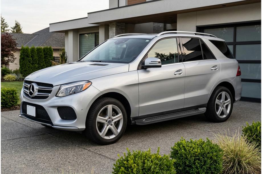 Mercedes GLE/ML class W166 2011-2018 Side Steps Allmond Black (2 pcs, Aluminum) Photo 1