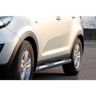 Side Pipes (2 pcs, Stainless Steel) Kia Sportage 2010-2015 photo 4